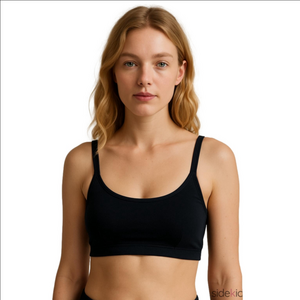Parade Women's Black Strappy Scoop Neck Bralette XS